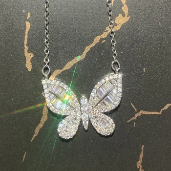 JUWANG New Design Butterfly Women Necklace Iced Out Bling Zircon Luxury Engagement Necklaces Jewelry Accessories 
JUWANG New Design Butterfly Women Necklace Iced Out Bling Zircon Luxury Engagement Necklaces Jewelry Accessories