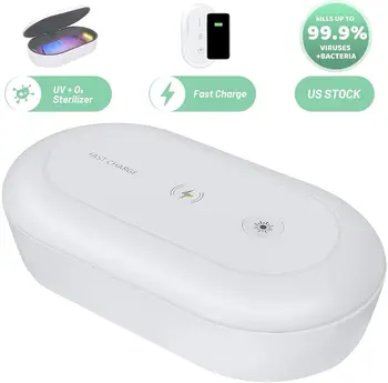 UV Cell Phone Sanitizer Box Wireless Charging Sterilization Box Personal Cleaner Sanitizer Disinfection Ozone Box with Type C
UV Cell Phone Sanitizer Box Wireless Charging Sterilization Box Personal Cleaner Sanitizer Disinfection Ozone Box with Type C