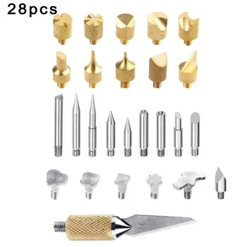 28pcs Soldering Iron Wood Burning Pen Tips Set Wooden Carving Burner Woodworking Metals Power Soldering Tool Accessories
28pcs Soldering Iron Wood Burning Pen Tips Set Wooden Carving Burner Woodworking Metals Power Soldering Tool Accessories