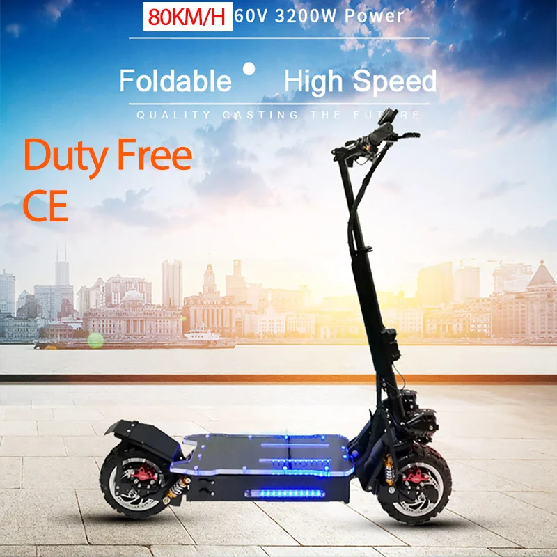 JS 80KM/H 3200W 60V Electric Scooter 11" Off Road Foldable Waterproof Samsung E scooter Hoverboad Skateboard patinete eletrico
JS 80KM/H 3200W 60V Electric Scooter 11" Off Road Foldable Waterproof Samsung E scooter Hoverboad Skateboard patinete eletrico