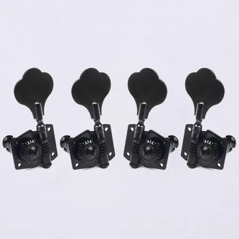 

A Set 4R 4L 2R2L Opened Electric Bass Guitar Tuning Pegs Machine Heads Tuners for Bass Chrome Black