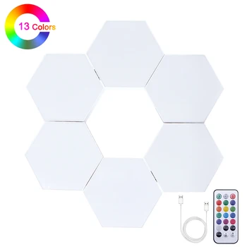Decorative Light Quantum Light LED Modular Touch Sensor Lighting Hexagon Light Night Light USB Decorative Wall Light
Decorative Light Quantum Light LED Modular Touch Sensor Lighting Hexagon Light Night Light USB Decorative Wall Light