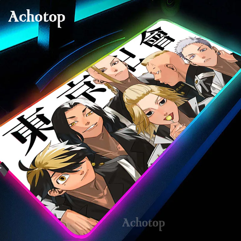 Tokyo Revengers RGB Mouse Pad Anime Gaming Mouse Pad Computer Large Mousepad Backlit Mouse Mat LED Gamer Mause Carpet Desk Mats
Tokyo Revengers RGB Mouse Pad Anime Gaming Mouse Pad Computer Large Mousepad Backlit Mouse Mat LED Gamer Mause Carpet Desk Mats