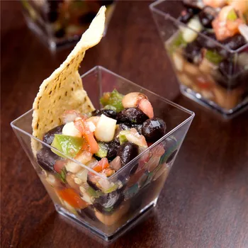 50PCS 60ml Disposable Plastic Portion Cups Clear Portion Transparent Trapezoidal Container for Jelly Yogurt Mousses Dessert
50PCS 60ml Disposable Plastic Portion Cups Clear Portion Transparent Trapezoidal Container for Jelly Yogurt Mousses Dessert