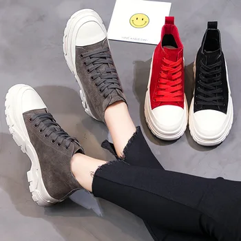 2019 autumn new fashion simple solid color casual shoes women trend comfortable and comfortable Martin boots 
2019 autumn new fashion simple solid color casual shoes women trend comfortable and comfortable Martin boots