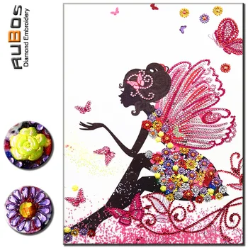 RUBOS DIY 5D Diamond Embroidery Flowers Fairy Butterfly Diamond Painting Big Special Beads Crystal Partial Patterns Mosaic Sale
RUBOS DIY 5D Diamond Embroidery Flowers Fairy Butterfly Diamond Painting Big Special Beads Crystal Partial Patterns Mosaic Sale
