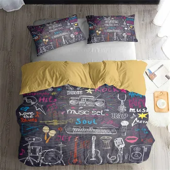 HELENGILI 3D Bedding Set Guitar Print Duvet Cover Set Bedcloth with Pillowcase Bed Set Home Textiles #JT19
HELENGILI 3D Bedding Set Guitar Print Duvet Cover Set Bedcloth with Pillowcase Bed Set Home Textiles #JT19