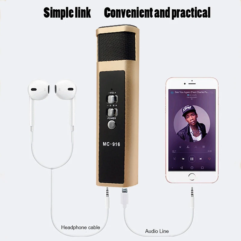 MC-916 Sound Recording Double Karaoke Microphones mini Condenser Microphones Studio for computer usb dynamic Microphone
MC-916 Sound Recording Double Karaoke Microphones mini Condenser Microphones Studio for computer usb dynamic Microphone