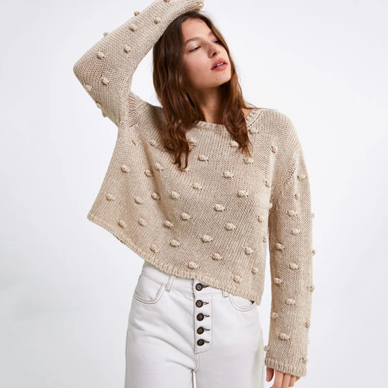 Female Winter O Neck Ribbed Short Warm Sweaters Mujer Pull Femme Women Sweaters Long Sleeve Twist Knitted Women's Pullovers
Female Winter O Neck Ribbed Short Warm Sweaters Mujer Pull Femme Women Sweaters Long Sleeve Twist Knitted Women's Pullovers