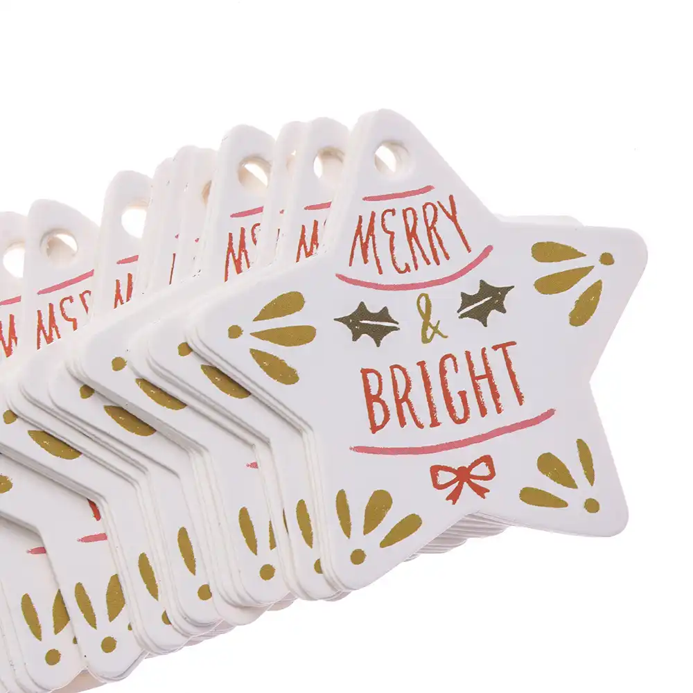 kraft tags merry christmas labels hang tags gift wrapping paper