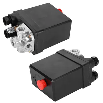 Interruptor Air Pressure Automatic Switch Black Vertical 3-Phase 4-Way 380V 8KG G1/4in Thread Rotary Switch 
Interruptor Air Pressure Automatic Switch Black Vertical 3-Phase 4-Way 380V 8KG G1/4in Thread Rotary Switch