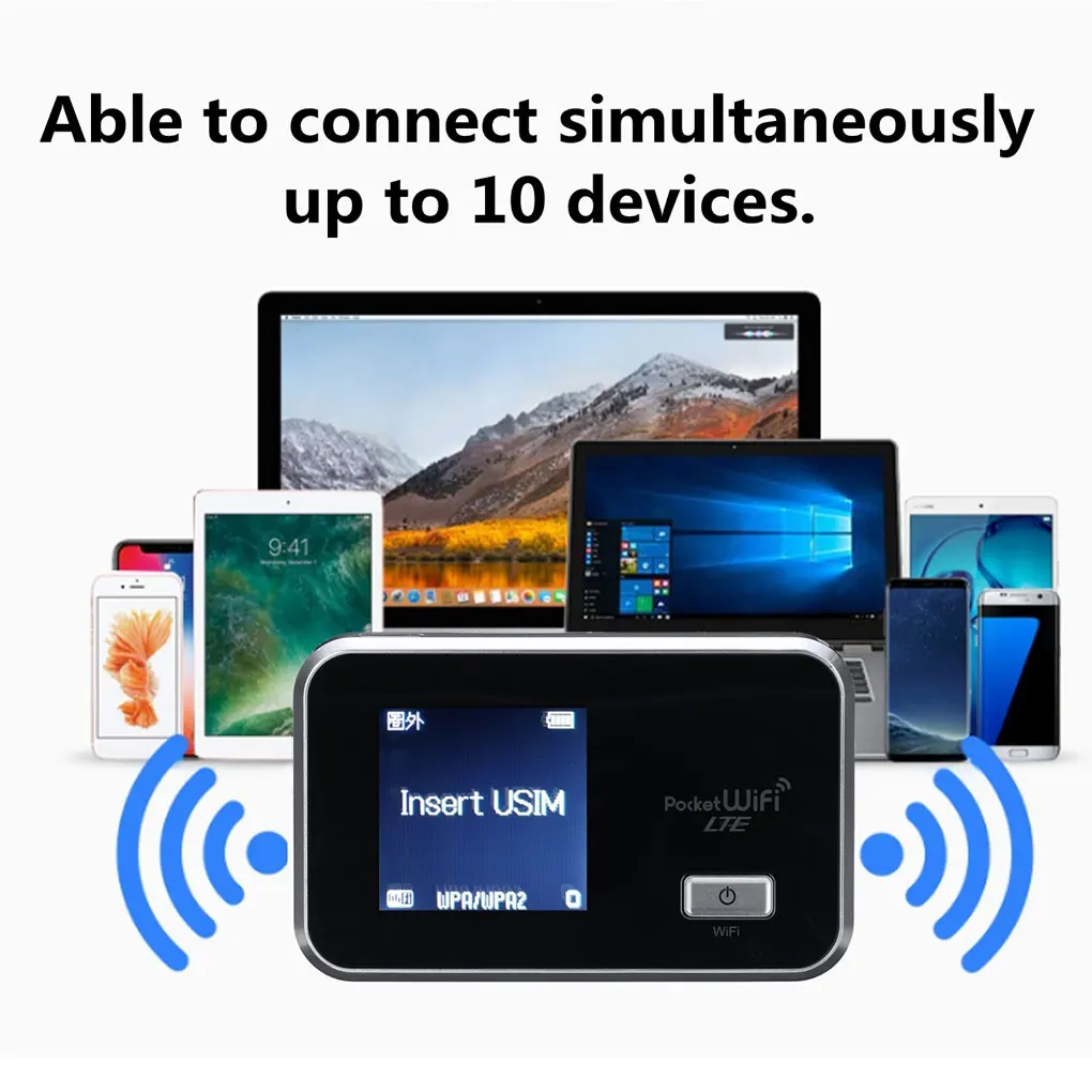 Portable 4G LTE Wireless WiFi Router LCD Screen Display 3560mAh Battery Cat4 Unlocked Router
Portable 4G LTE Wireless WiFi Router LCD Screen Display 3560mAh Battery Cat4 Unlocked Router
