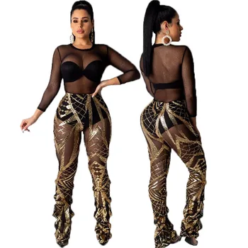 High-end Sequins Pleated Women's Trousers Spring 2020 New Women's Sequin Pants Club Party Nightclub Sexy Trousers
High-end Sequins Pleated Women's Trousers Spring 2020 New Women's Sequin Pants Club Party Nightclub Sexy Trousers