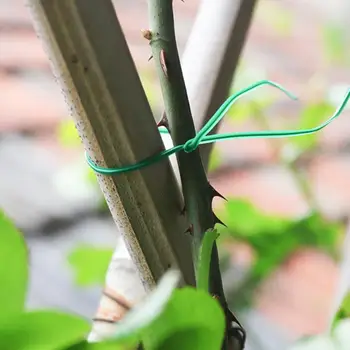 Garden Tie Green Plastic Coated Useful Strapping Rope 100m Gardening Plate Line Vines Flower Tie-Line Binding Wire DIY
Garden Tie Green Plastic Coated Useful Strapping Rope 100m Gardening Plate Line Vines Flower Tie-Line Binding Wire DIY