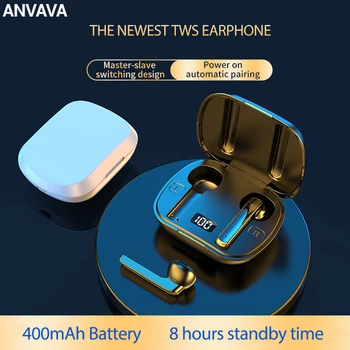 ANVAVA Bluetooth TWS Earphone Sports Dual LED Display Touch Control In-Ear Game Surround Earbuds HIFI Running Bass Headset
ANVAVA Bluetooth TWS Earphone Sports Dual LED Display Touch Control In-Ear Game Surround Earbuds HIFI Running Bass Headset