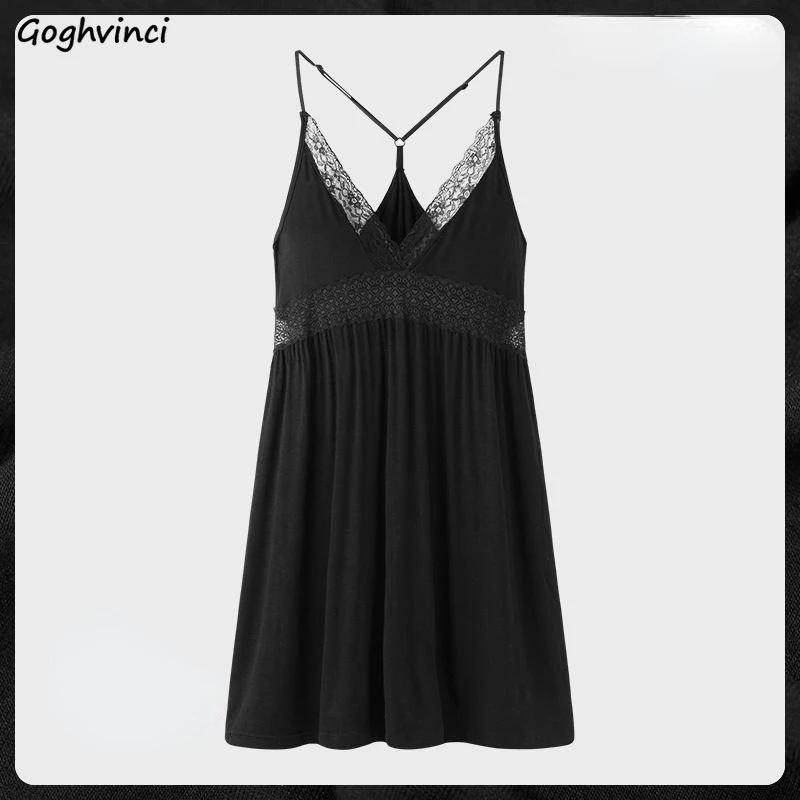 Сексуальные ночные рубашки, женские, летние, свободные, удобные, кружевные, домашние, милые, на тонких бретелях, универсальные, женские, в Корейском стиле, однотонные
Сексуальные ночные рубашки, женские, летние, свободные, удобные, кружевные, домашние, милые, на тонких бретелях, универсальные, женские, в Корейском стиле, однотонные