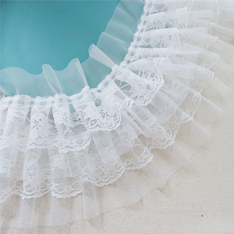 1M Pleated Lace Mesh Fabric Applique 15cm Ribbon Sewing Guipure Crafts White Lace Trim For Wedding Dresses Clothes encajes RG30
1M Pleated Lace Mesh Fabric Applique 15cm Ribbon Sewing Guipure Crafts White Lace Trim For Wedding Dresses Clothes encajes RG30