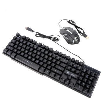 1 Set Gaming Keyboard Mouse Hover Keyboard Mouse Computer Usb Mouse Lighting Keyboard Mouse Wired Keyboard Mouse for Laptop Game
1 Set Gaming Keyboard Mouse Hover Keyboard Mouse Computer Usb Mouse Lighting Keyboard Mouse Wired Keyboard Mouse for Laptop Game
