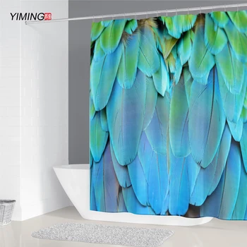 YIMING 3D Peacock Feather Print Shower Curtain Mildewproof Waterproof Curtain Bathroom Decorative Curtain with Hook Washable
YIMING 3D Peacock Feather Print Shower Curtain Mildewproof Waterproof Curtain Bathroom Decorative Curtain with Hook Washable