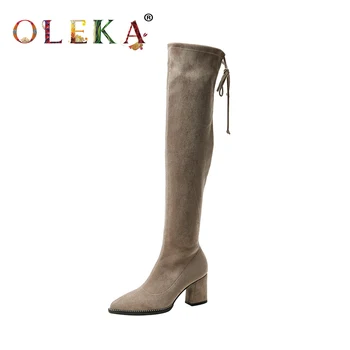 OLEKA Over-the-knee Winter Ladies Boots Square Heel Butterfly-knot Pointed Toe Sexy Boots Sexy Style Basic New AS717
OLEKA Over-the-knee Winter Ladies Boots Square Heel Butterfly-knot Pointed Toe Sexy Boots Sexy Style Basic New AS717