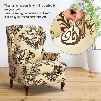 Leaves Printed Protective Cover Home Wing Chair Slipcover Accessories Simple Armchair Wingback Removable Elastic Back Decorative
Leaves Printed Protective Cover Home Wing Chair Slipcover Accessories Simple Armchair Wingback Removable Elastic Back Decorative