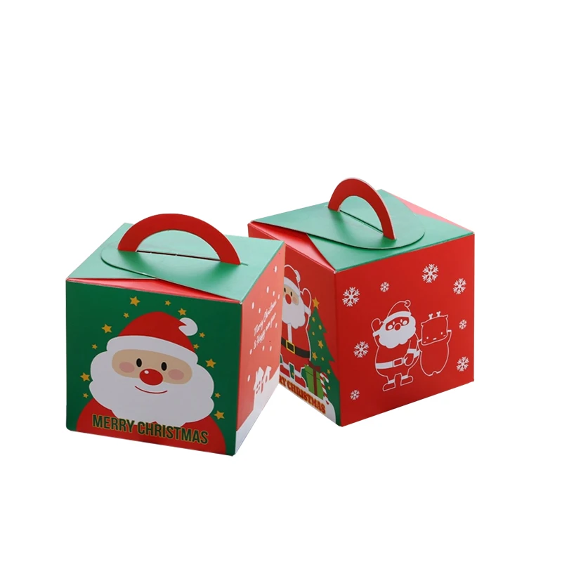 20 шт. милые рождественские коробки для яблок портативная Подарочная коробка