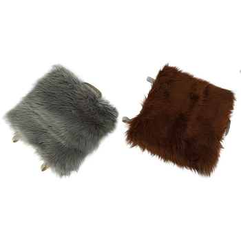 2x Khaki / Gray Faux Sheepskin Car Seat Home Cushion Fur Pad Cover Warm Mat
2x Khaki / Gray Faux Sheepskin Car Seat Home Cushion Fur Pad Cover Warm Mat