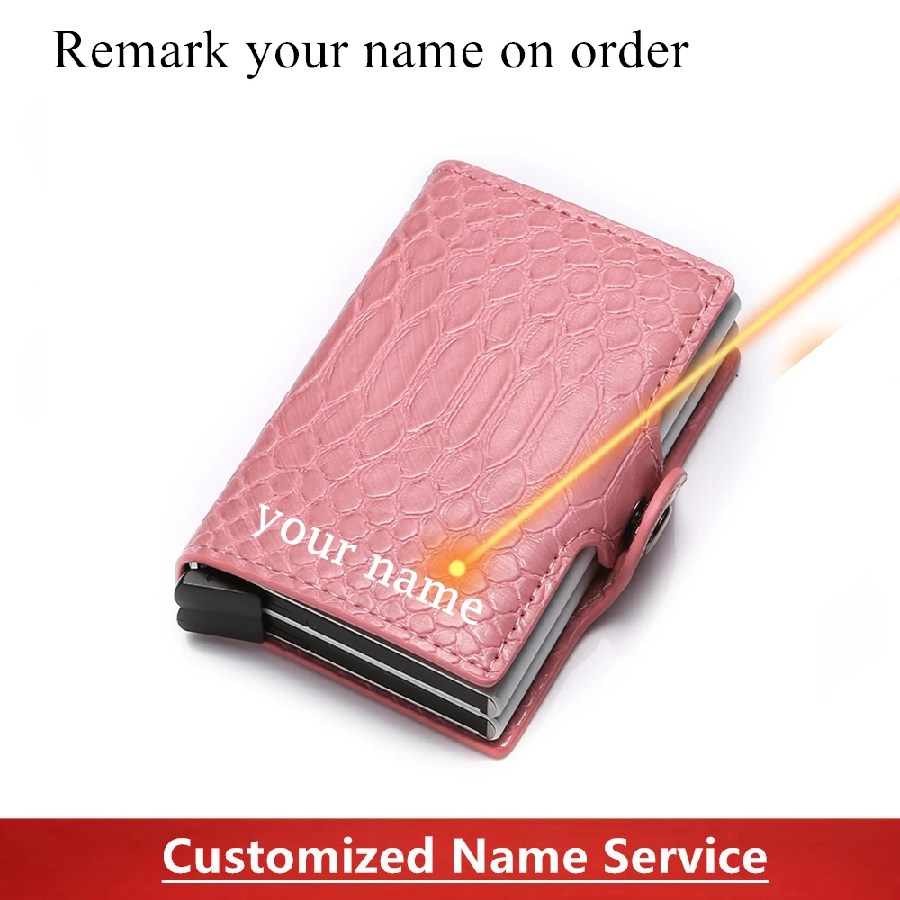 SEMORID Man Woman ID Credit Double Aluminium Shield RIFD Card Holders Snake Leather Wallet For Gift Girlfriend Friend or Family
SEMORID Man Woman ID Credit Double Aluminium Shield RIFD Card Holders Snake Leather Wallet For Gift Girlfriend Friend or Family
