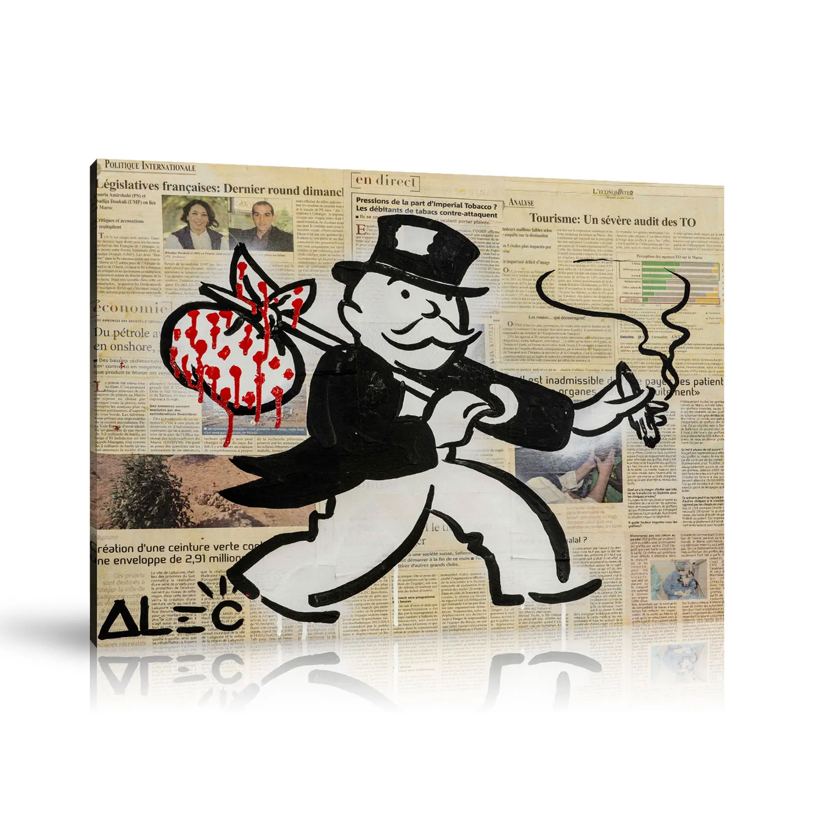 HD Print Alec Monopoly Oil Painting Home Decor Wall Art on Canvas Monopoly Bag Money Canvas Printings Room Decor
HD Print Alec Monopoly Oil Painting Home Decor Wall Art on Canvas Monopoly Bag Money Canvas Printings Room Decor