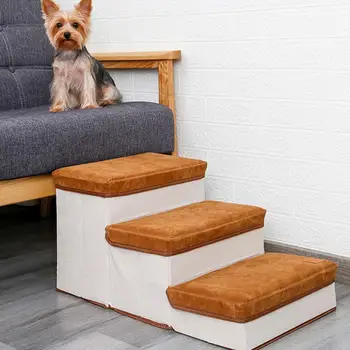 Foldable Pet Dog Steps 3-Step Pet Stairs Storage Style Pet Stair Indoor Pet Ramp For Dogs Puppies Up To 55 Pounds
Foldable Pet Dog Steps 3-Step Pet Stairs Storage Style Pet Stair Indoor Pet Ramp For Dogs Puppies Up To 55 Pounds