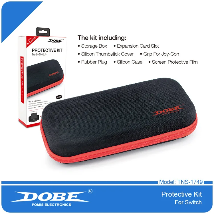 Switch Game Hard Bag Set EVA Bag + Dust Plug + Tempered Glass + Silicone Cover + Grip Tns-1749
Switch Game Hard Bag Set EVA Bag + Dust Plug + Tempered Glass + Silicone Cover + Grip Tns-1749