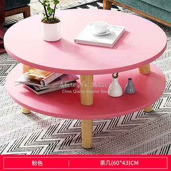 2 layer Coffee Table Wooden Desktop Simple Modern Mini Round Table Side Sofa Side Cabinet Corner Bedside Table Dia 40/60cm
2 layer Coffee Table Wooden Desktop Simple Modern Mini Round Table Side Sofa Side Cabinet Corner Bedside Table Dia 40/60cm