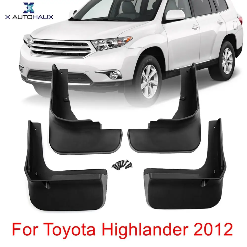 X AUTOHAUX 4PCS Black Plastic Car Front Rear Fender Mud Flaps Mudguards Splash Guards Set for Toyota Highlander 2009 2012 2015
X AUTOHAUX 4PCS Black Plastic Car Front Rear Fender Mud Flaps Mudguards Splash Guards Set for Toyota Highlander 2009 2012 2015