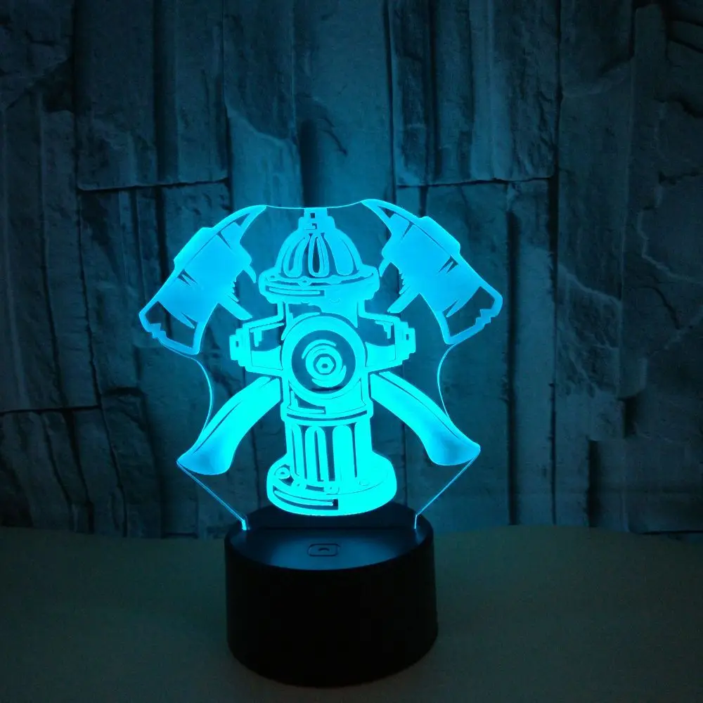 New Style Firefighting Tool 3D Night Lamp Touch Control Remote Control 3D Home Atmosphere Lighting 3D LED Small Table Lamp
New Style Firefighting Tool 3D Night Lamp Touch Control Remote Control 3D Home Atmosphere Lighting 3D LED Small Table Lamp