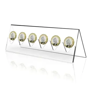 6-Slot Clear Acrylic Commemorative Coin Display Rack Holder Stand for Collector H55A
6-Slot Clear Acrylic Commemorative Coin Display Rack Holder Stand for Collector H55A