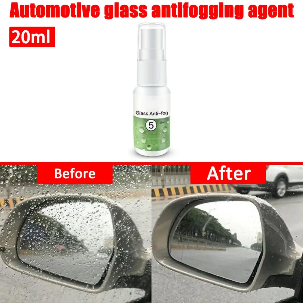 Auto Rear View Antifog Agent 20ml Spray Anti-fogging Car Windshield Glass Helmet Goggle Coating Maintenance Accessories
Auto Rear View Antifog Agent 20ml Spray Anti-fogging Car Windshield Glass Helmet Goggle Coating Maintenance Accessories