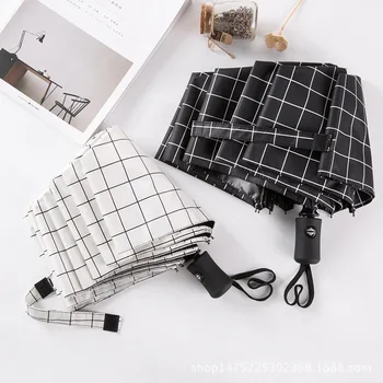 Female Sun Umbrella Automatic Folding 3 Classic Girl a Big Umbrella Power Grid Black and White Two People UV Protection
Female Sun Umbrella Automatic Folding 3 Classic Girl a Big Umbrella Power Grid Black and White Two People UV Protection