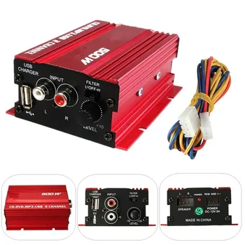 Good Sound Quality 500w 12V 2Chanels USB Car Power Amplifier HiFi Stereo Car Power Amplifier CD DVD MP3 Audio Speaker
Good Sound Quality 500w 12V 2Chanels USB Car Power Amplifier HiFi Stereo Car Power Amplifier CD DVD MP3 Audio Speaker