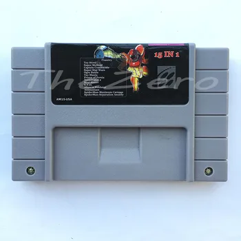 Super 15 in 1 for 16 bit NTSC Console Game Cartridge DK Country Star Wars Ogrc Super Metid for 46 pin
Super 15 in 1 for 16 bit NTSC Console Game Cartridge DK Country Star Wars Ogrc Super Metid for 46 pin