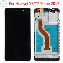Écran tactile LCD avec châssis, 2017 pouces, pour Huawei Y7 Prime 2017 5.5 2017 TRT-L21 TRT-LX1=