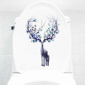 Three Ratels QC108-27 Forest elk home decoration living room wall stickers for bathroom 
Three Ratels QC108-27 Forest elk home decoration living room wall stickers for bathroom