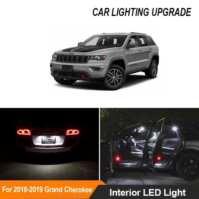 13x Canbus Error Free LED Interior Light Kit Package for 2018-2019 Jeep Grand Cherokee Car Accessories Map Dome Trunk License
13x Canbus Error Free LED Interior Light Kit Package for 2018-2019 Jeep Grand Cherokee Car Accessories Map Dome Trunk License