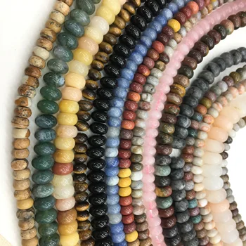 Natural Jasper Stone Rondelle Loose Bead Healing and Energy DIY Jewelry Making & Bracelet Necklace Handcraft Design 4x6mm 5x8mm
Natural Jasper Stone Rondelle Loose Bead Healing and Energy DIY Jewelry Making & Bracelet Necklace Handcraft Design 4x6mm 5x8mm