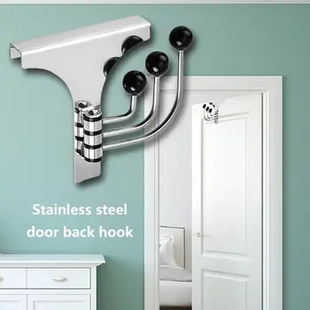 2019 New Hook Wall Door Mounted Coat Hooks Creative Rotatable Stainless Steel Triple Swing Arm Hanging Home Supplies
2019 New Hook Wall Door Mounted Coat Hooks Creative Rotatable Stainless Steel Triple Swing Arm Hanging Home Supplies
