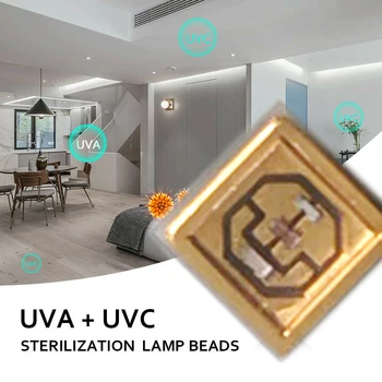 UVC LED CHIP Sterilizer High Power SMD 3535 UVC + UVA 275-280nm Ultra Violet Lamp for UV disinfection Medical equipment
UVC LED CHIP Sterilizer High Power SMD 3535 UVC + UVA 275-280nm Ultra Violet Lamp for UV disinfection Medical equipment