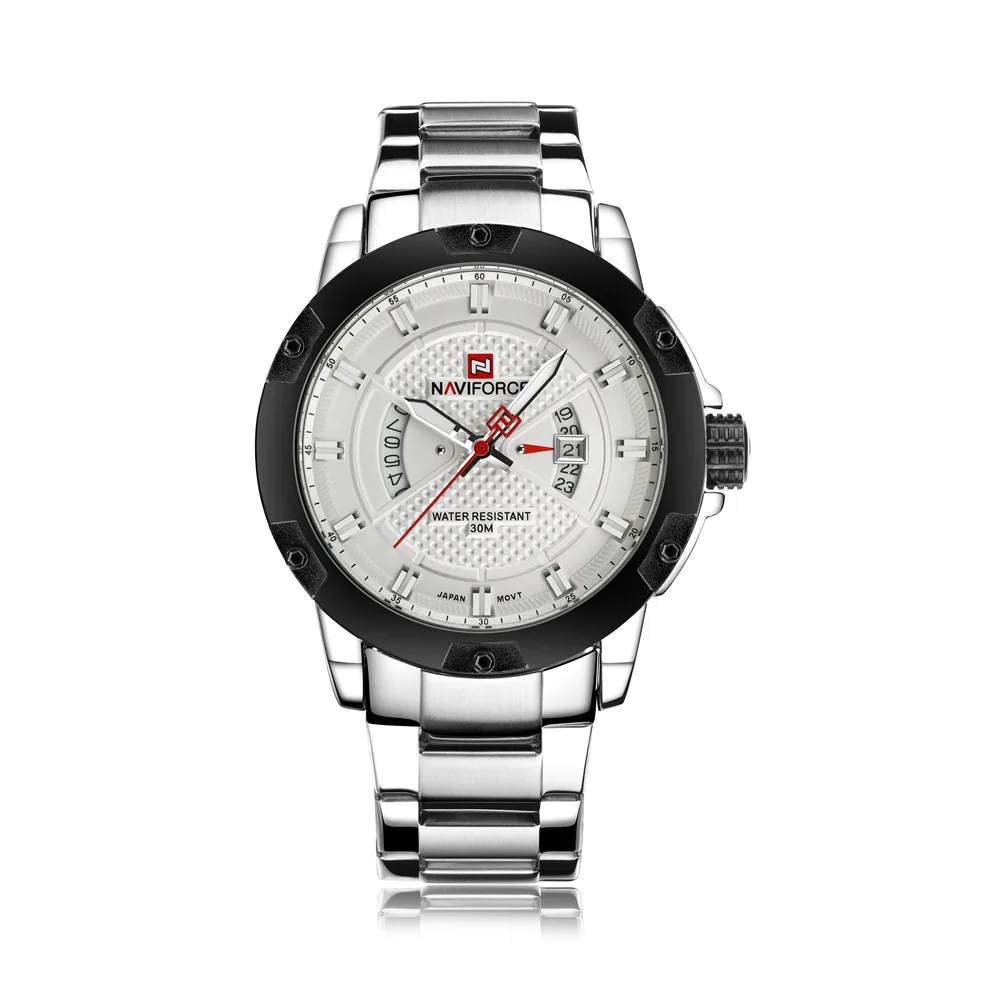 Naviforce Xiang 9085 New Products Hot Selling Men Steel Watch Double Calendar Waterproof MEN'S Quartz Watch
Naviforce Xiang 9085 New Products Hot Selling Men Steel Watch Double Calendar Waterproof MEN'S Quartz Watch