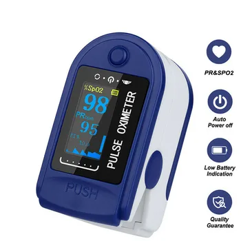 Portable Blood Oxygen Monitor Finger Pulse Oximeter Oxygen Saturation OLED Pulse Heart Rate SPO2 Monitor Oximeter
Portable Blood Oxygen Monitor Finger Pulse Oximeter Oxygen Saturation OLED Pulse Heart Rate SPO2 Monitor Oximeter