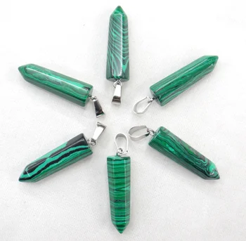 24PCS Natural Gold sand stone malachite Quartz crystal epidote Hexagonal Column Pendulum Pendant DIY Jewelry making
24PCS Natural Gold sand stone malachite Quartz crystal epidote Hexagonal Column Pendulum Pendant DIY Jewelry making