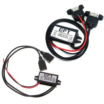 Converter Car Power Step Down DC-DC 12V To 5V 3-4A USB Output Adapter Waterproof Power Module Adapter Auto Protection
Converter Car Power Step Down DC-DC 12V To 5V 3-4A USB Output Adapter Waterproof Power Module Adapter Auto Protection