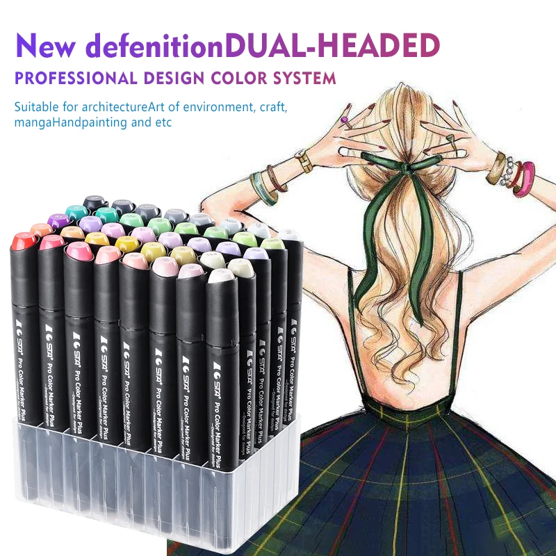 Skin-Tone Colors Alcohol Markers Sketch Art Marker Alcohol-based Dual Tips Markers for Kids and Adults' Coloring Illustration
Skin-Tone Colors Alcohol Markers Sketch Art Marker Alcohol-based Dual Tips Markers for Kids and Adults' Coloring Illustration